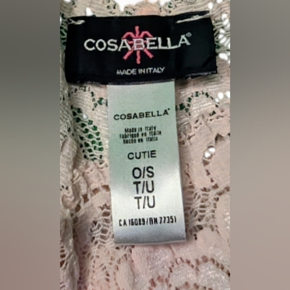 Cosabella Never Say Never Cutie Thong OS Pink Lilly - Picture 5 of 5